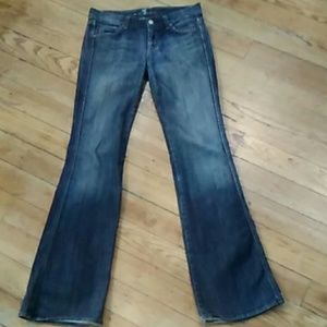 Pre-owned 7 For All Mankind Women's Blue Jeans